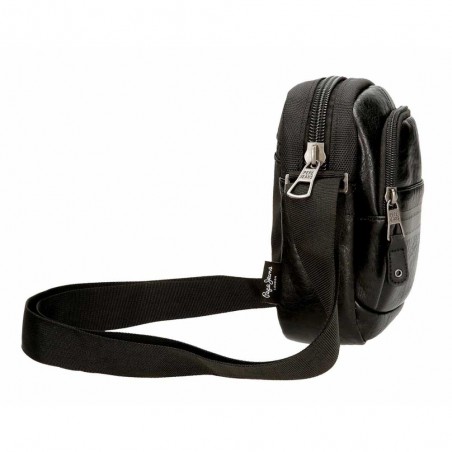 Sacoche homme PEPE JEANS "Horley" noir | Pochette porté croisé tendance pas cher Sacoche homme PEPE JEANS "Horley" noir | Pochette porté croisé tendance pas cher