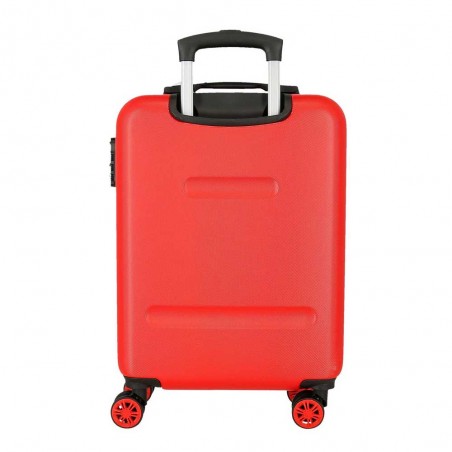 Valise cabine DISNEY Mickey Street Art rouge | Bagage taille cabine enfant ado décor dessin animé pas cher