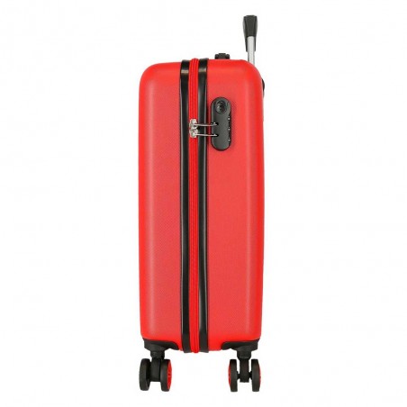 Valise cabine DISNEY Mickey Fun starts here rouge | Bagage taille cabine enfant ado décor dessin animé pas cher