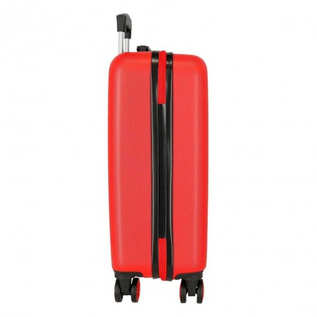 Valise cabine DISNEY Mickey Fun starts here rouge | Bagage taille cabine enfant ado décor dessin animé pas cher