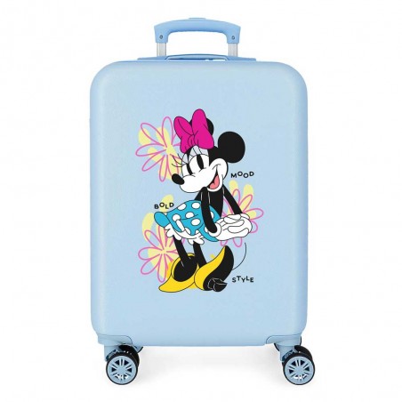 Valise cabine DISNEY Minnie "Bold" bleu ciel | Bagage petit format enfant ado pas cher