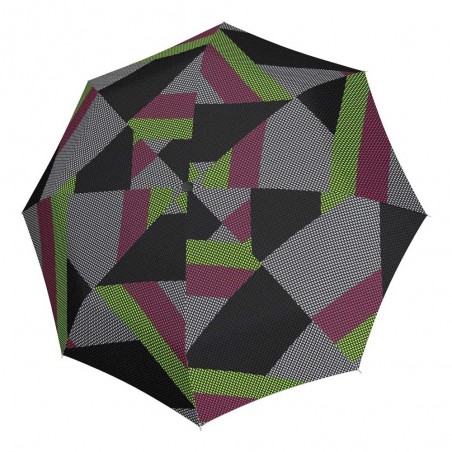 KNIRPS | Parapluie pliant "T200 Medium Duomatic" run pink | Parapluie de poche solide garantie 5 ans