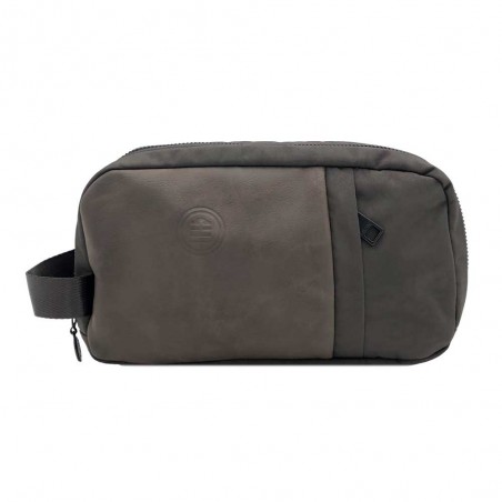 Serge Blanco | Trousse de toilette homme Passenger marron | Trousse de voyage 2 compartiments style sportif rugby