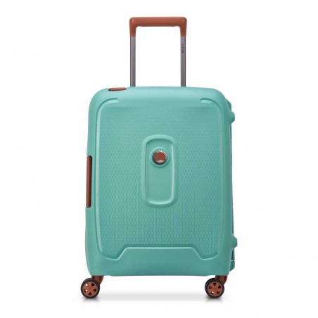 Delsey | Valise cabine 4 roues 55cm "Moncey" slim amande | Bagage taille cabine rigide robuste pas cher Delsey | Valise cabine 4 roues 55cm "Moncey" slim amande | Bagage taille cabine rigide robuste pas cher