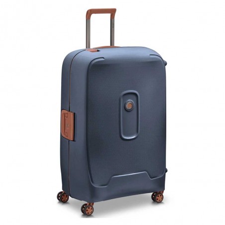 DELSEY | Valise soute L 76cm Moncey bleu encre | Grand bagage soute solide pas cher