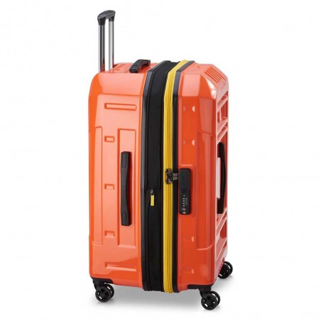 DELSEY Paris | Valise soute L extensible trunk Rempart orange | Bagage homme design