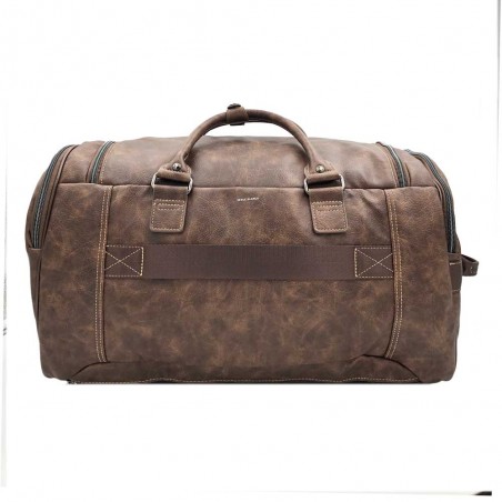 Sac de voyage SERGE BLANCO "San Antonio" marron foncé | Sac week-end homme bagage cabine sport