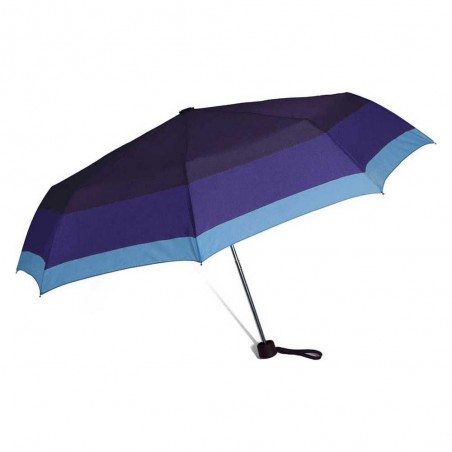 Benzi | Parapluie pliable bicolore bleu | Parapluie de poche ouverture manuelle pas cher