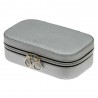 Davidts | Coffret à bijoux rectangle Zip'n go argent | Boite à bijoux de voyage pas cher Davidts | Coffret à bijoux rectangle Zip'n go argent | Boite à bijoux de voyage pas cher