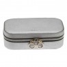 Davidts | Coffret à bijoux rectangle Zip'n go argent | Boite à bijoux de voyage pas cher Davidts | Coffret à bijoux rectangle Zip'n go argent | Boite à bijoux de voyage pas cher