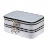 Davidts | Coffret à bijoux double "Zip'n go" argent | Boite à bijoux de voyage pas cher Davidts | Coffret à bijoux double "Zip'n go" argent | Boite à bijoux de voyage pas cher