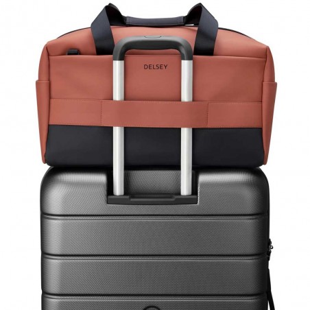 DELSEY Sac de voyage XS "Turenne" brique | Sac 24H sport et loisirs étanche pas cher DELSEY Sac de voyage XS "Turenne" brique | Sac 24H sport et loisirs étanche pas cher