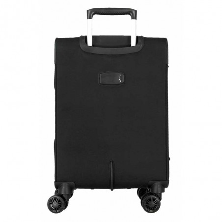 Valise cabine extensible MOVOM "Atlanta" noir | Bagage semi-rigide textile pas cher