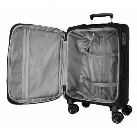 Valise cabine extensible MOVOM "Atlanta" noir | Bagage semi-rigide textile pas cher