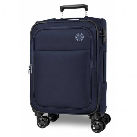 Valise cabine extensible MOVOM "Atlanta" bleu marine | Bagage semi-rigide textile pas cher