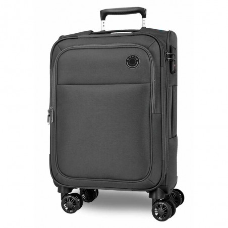 Valise cabine extensible MOVOM "Atlanta" gris | Bagage semi-rigide textile pas cher