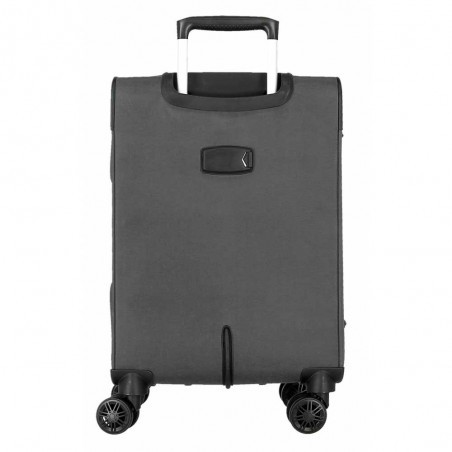 Valise cabine extensible MOVOM "Atlanta" gris | Bagage semi-rigide textile pas cher