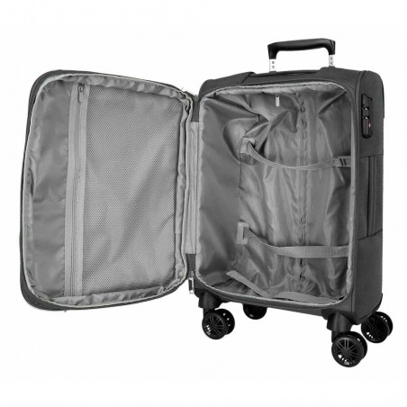 Valise cabine extensible MOVOM "Atlanta" gris | Bagage semi-rigide textile pas cher