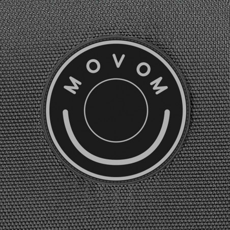 Valise cabine extensible MOVOM "Atlanta" gris | Bagage semi-rigide textile pas cher