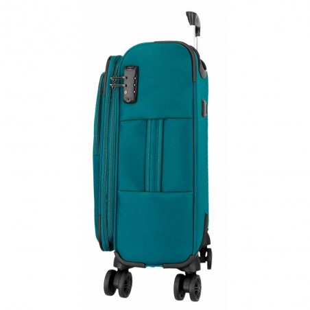 Valise cabine extensible MOVOM "Atlanta" vert | Bagage semi-rigide textile pas cher