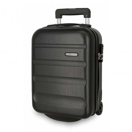 Valise cabine petit format ROLL ROAD "Flex" noir | Bagage spécial vol low cost easyjet pas cher