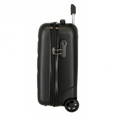 Valise cabine petit format ROLL ROAD "Flex" noir | Bagage spécial vol low cost easyjet pas cher