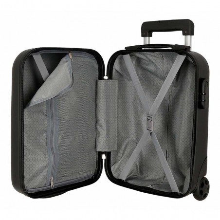 Valise cabine petit format ROLL ROAD "Flex" noir | Bagage spécial vol low cost easyjet pas cher