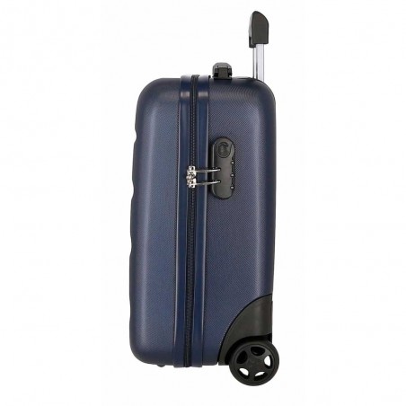 Valise cabine petit format ROLL ROAD "Flex" marine | Bagage spécial vol low cost easyjet pas cher