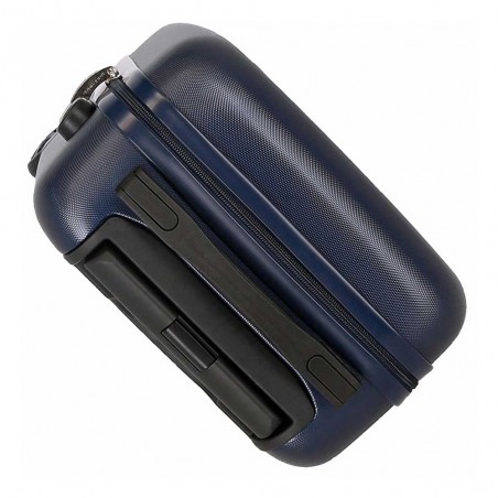 Valise cabine petit format ROLL ROAD "Flex" marine | Bagage spécial vol low cost easyjet pas cher