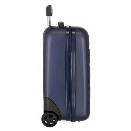 Valise cabine petit format ROLL ROAD "Flex" marine | Bagage spécial vol low cost easyjet pas cher