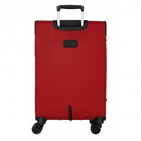 Valise 66cm extensible MOVOM "Atlanta" rouge | Bagage soute taille moyenne léger semi-rigide pas cher