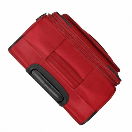 Valise 66cm extensible MOVOM "Atlanta" rouge | Bagage soute taille moyenne léger semi-rigide pas cher