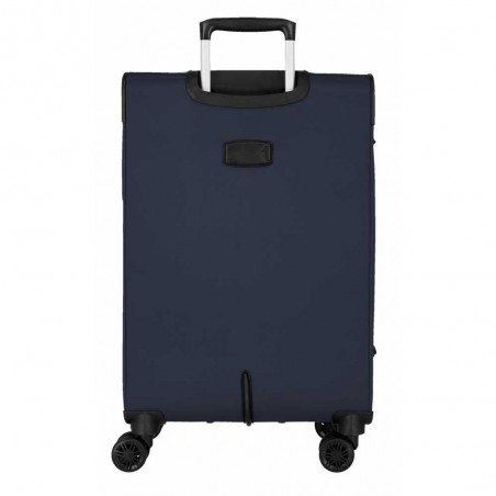 Valise 66cm extensible MOVOM "Atlanta" marine | Bagage soute taille moyenne léger semi-rigide pas cher