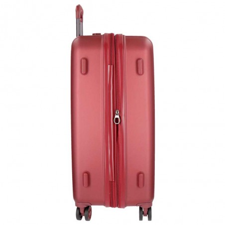 Valise extensible 65cm MOVOM "Wood" rouge | Bagage taille moyenne séjour 1 semaine pas cher Valise extensible 65cm MOVOM "Wood" rouge | Bagage taille moyenne séjour 1 semaine pas cher