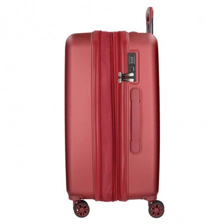 Valise extensible 65cm MOVOM "Wood" rouge | Bagage taille moyenne séjour 1 semaine pas cher Valise extensible 65cm MOVOM "Wood" rouge | Bagage taille moyenne séjour 1 semaine pas cher