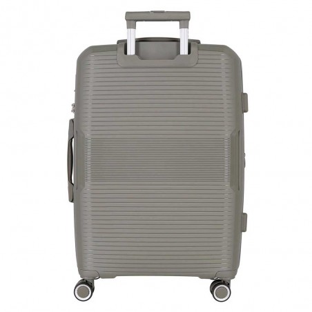 Valise soute 68cm extensible MOVOM "Inari" gris | Bagage taille moyenne polypropylène pas cher