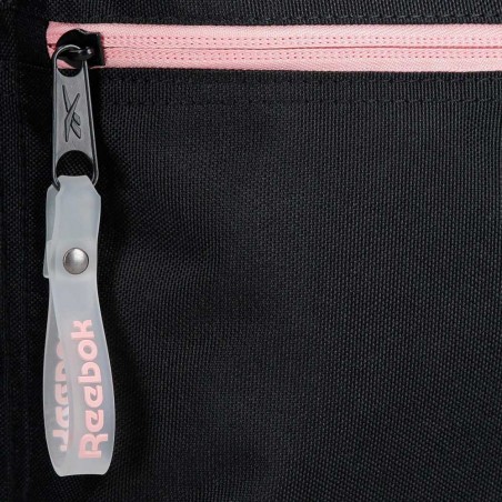 REEBOK Sac de sport "Beverly" noir/rose | Sac de voyage femme ado pas cher