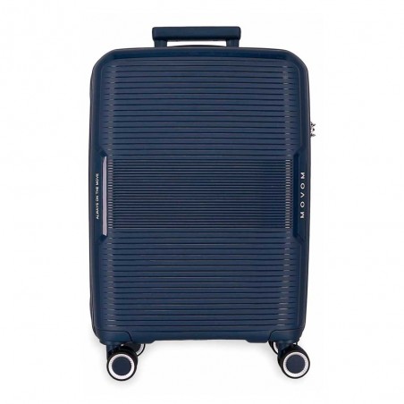 Valise cabine MOVOM "Inari" marine | Bagage petite taille polypropylène 4 roues pas cher