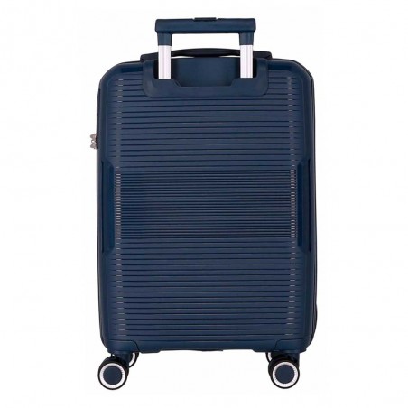 Valise cabine MOVOM "Inari" marine | Bagage petite taille polypropylène 4 roues pas cher