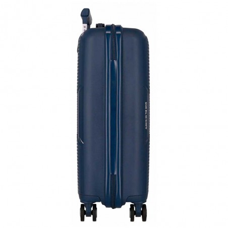 Valise cabine MOVOM "Inari" marine | Bagage petite taille polypropylène 4 roues pas cher