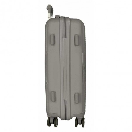 Valise cabine MOVOM "Inari" gris | Bagage petite taille polypropylène 4 roues pas cher