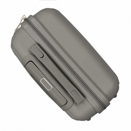 Valise cabine MOVOM "Inari" gris | Bagage petite taille polypropylène 4 roues pas cher