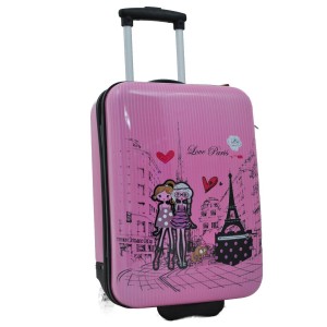Valise filles rose Madisson coque rigide