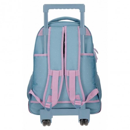 Sac à dos à roulettes ROLL ROAD "Peace" | Sac scolaire trolley fille solide pas cher Sac à dos à roulettes ROLL ROAD "Peace" | Sac scolaire trolley fille solide pas cher