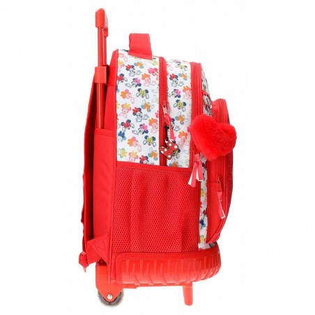 Sac à dos à roulettes DISNEY Minnie "Diva" | Sac scolaire trolley solide pas cher