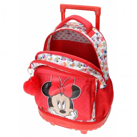 Sac à dos à roulettes DISNEY Minnie "Diva" | Sac scolaire trolley solide pas cher