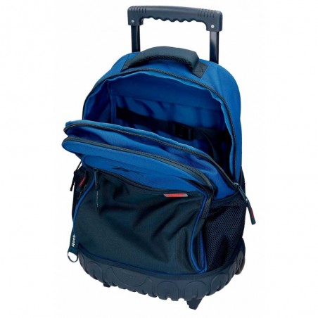 Sac à dos à roulettes REEBOK "Atlantic" | Sac scolaire trolley garçon style sportif solide pas cher