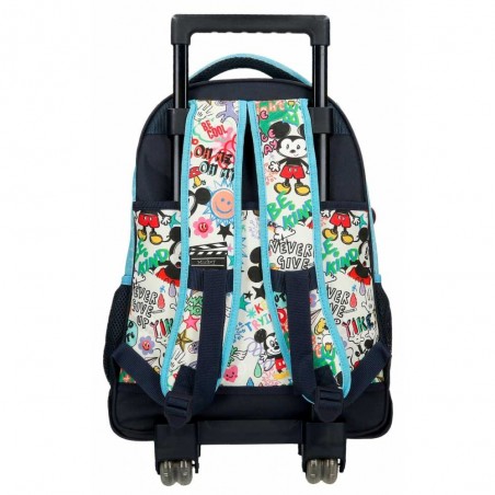 Sac à dos à roulettes DISNEY Mickey "Be Cool" | Sac scolaire trolley garçon solide pas cher