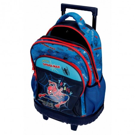 Sac à dos à roulettes MARVEL Spiderman "Totally Awesome" | Sac scolaire trolley garçon super-héros solide pas cher Sac à dos à roulettes MARVEL Spiderman "Totally Awesome" | Sac scolaire trolley garçon super-héros solide pas cher