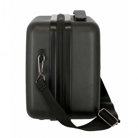 Vanity case MOVOM "Wood" noir | Beauty case rigide femme pas cher